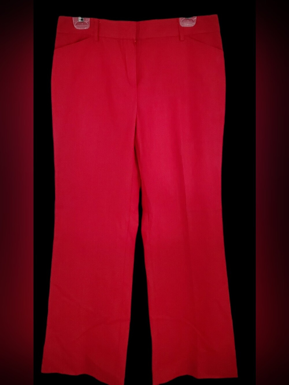 NTW Red linen-blend flare pants Women's 10
